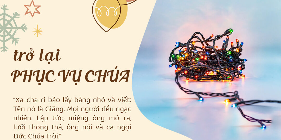 TRỞ LẠI PHỤC VỤ CHÚA